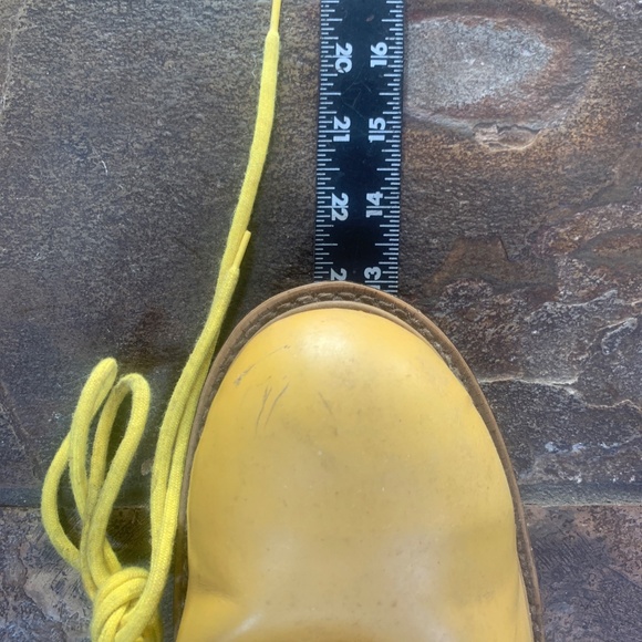 Yellow Leather Vintage Boots - Picture 13 of 13